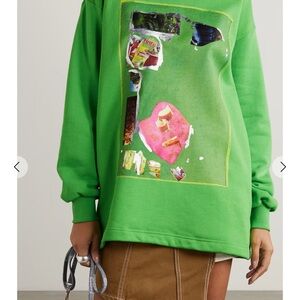 Acne Studios sweater Martin LaBorde oversized printed cotton-jersey sweatshirt